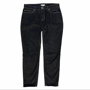 Eileen Fisher dark wash skinny stretch jeans
